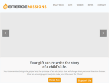Tablet Screenshot of emergemissions.org